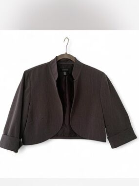 Preppy R&M Richards Cropped Open-Front Shrug Bolero size 12